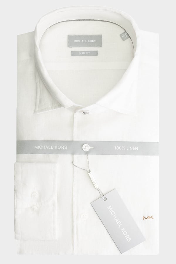 ΛΙΝΟ ΠΟΥΚΑΜΙΣΟ MICHAEL KORS - 100 ΛΕΥΚΟ